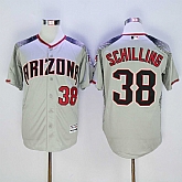 Diamondbacks 38 Curt Schilling Gray Flexbase Jersey Sguo,baseball caps,new era cap wholesale,wholesale hats